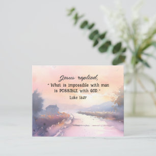 Luc 18:27 Possible avec la carte de Dieu Jésus