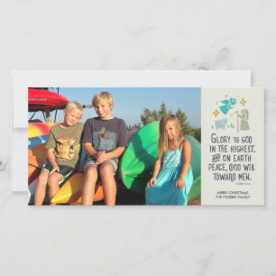 Luc 2:14 Carte religieuse de Noël photo