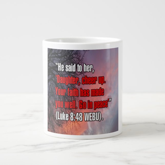 Luc 8:48 WEBU Mug (Devant)