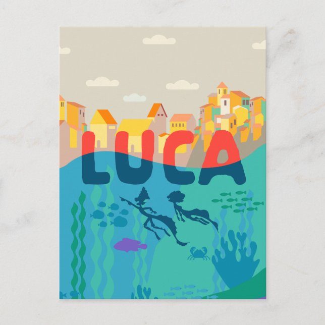 Luca | Above and Below with Alberto & Luca Postcard (Front)