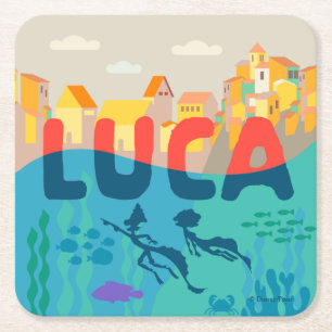 Luca Above and Below with Alberto & Luca Square Paper Coaster