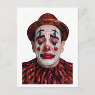 “Luca” After the Laughter Ends – A Clowns Portrait Postcard