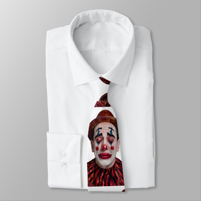 “Luca” After the Laughter Ends – A Clowns Portrait Tie (Tied)