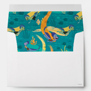 Luca   Alberto & Luca Swim With Fish Pattern Envelope
