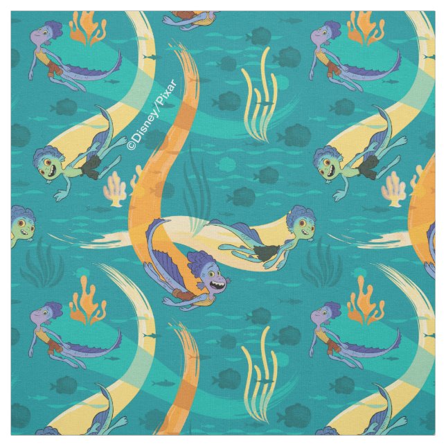 Luca | Alberto & Luca Swim With Fish Pattern Fabric (Swatch)