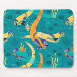 Luca   Alberto & Luca Swim With Fish Pattern Mouse Pad