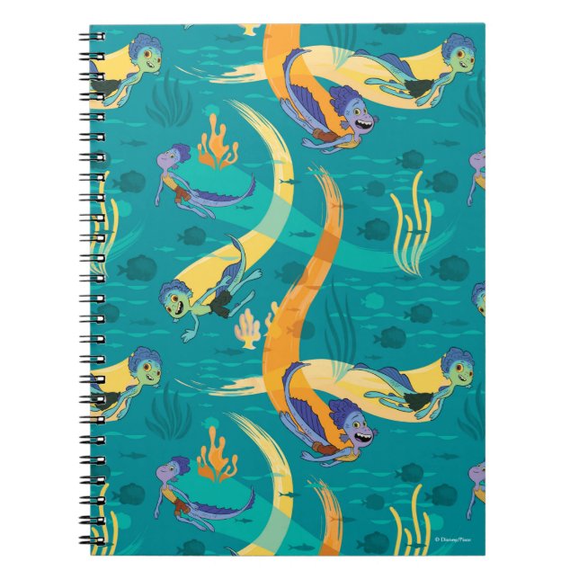 Luca | Alberto & Luca Swim With Fish Pattern Notebook (Front)