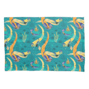 Luca   Alberto & Luca Swim With Fish Pattern Pillowcase