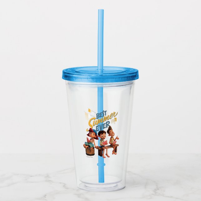 Luca | Best Summer Ever Acrylic Tumbler (Front)