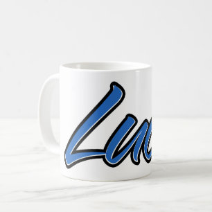 Luca First name name blue cup coffee cup