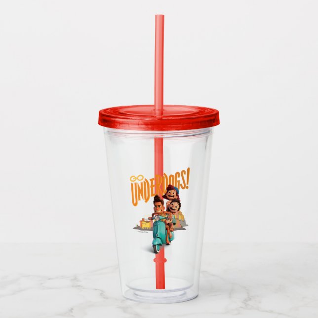 Luca | Go Underdogs! Acrylic Tumbler (Front)