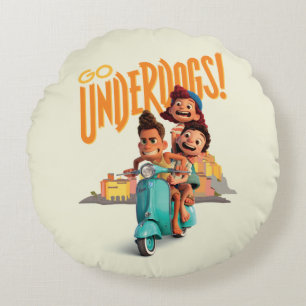Luca Go Underdogs! Round Pillow
