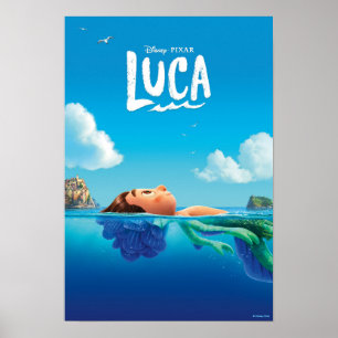 Luca Human & Sea Monster Luca Theatrical Poster