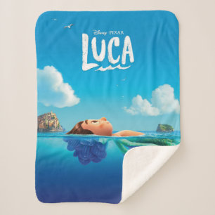 Luca Human & Sea Monster Luca Theatrical Poster Sherpa Blanket
