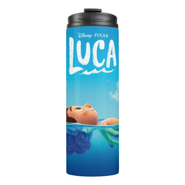 Luca | Human & Sea Monster Luca Theatrical Poster Thermal Tumbler (Front)