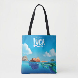 Luca Human & Sea Monster Luca Theatrical Poster Tote Bag