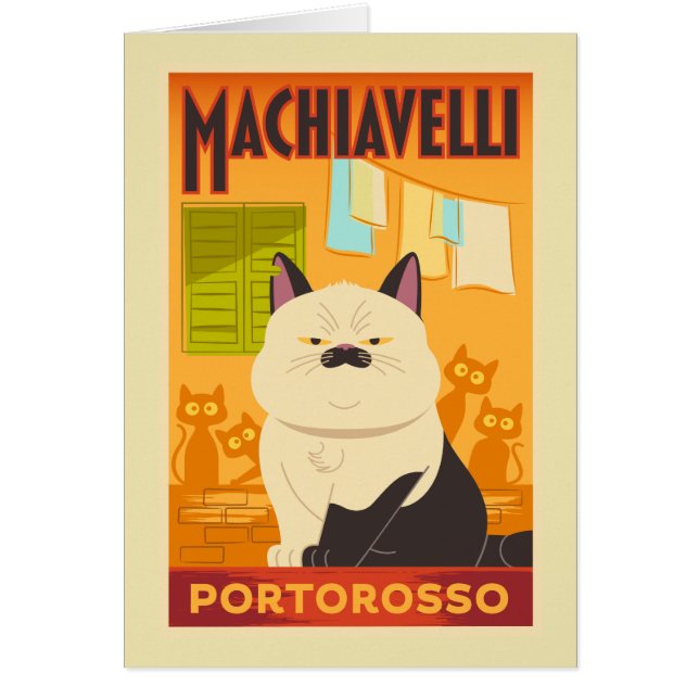 Luca | Illustration de chat Machiavelli (Devant)