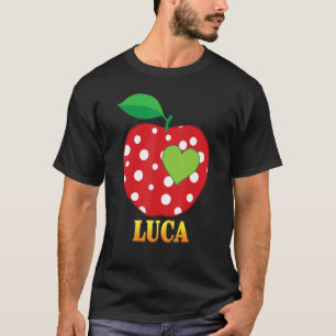 Luca Love School Back To School Boy Kid Student Te T-Shirt
