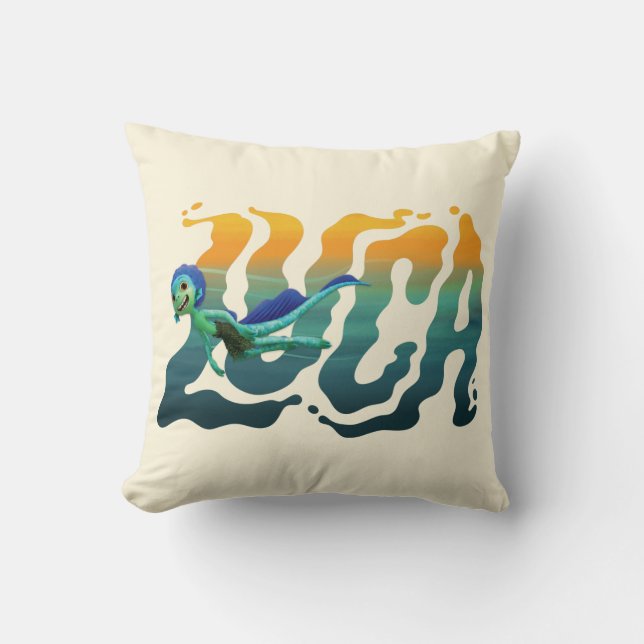 Luca | Luca Swimming Throw Pillow (Front)
