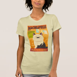 Luca Machiavelli Cat Illustration T-Shirt
