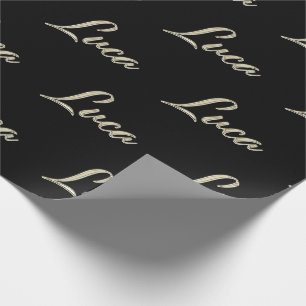 Luca Prénom Nom du papier cadeau