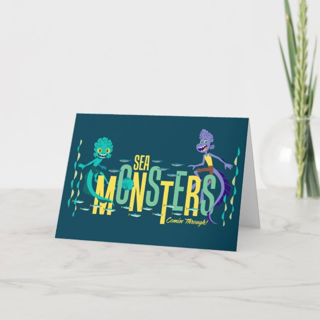 Luca | Sea Monsters Comin' Through! Card (Front)