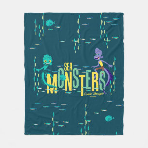 Luca Sea Monsters Comin' Through! Fleece Blanket