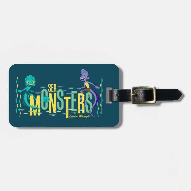 Luca | Sea Monsters Comin' Through! Luggage Tag (Front Horizontal)