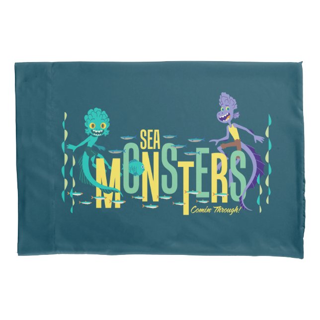 Luca | Sea Monsters Comin' Through! Pillowcase (Front)