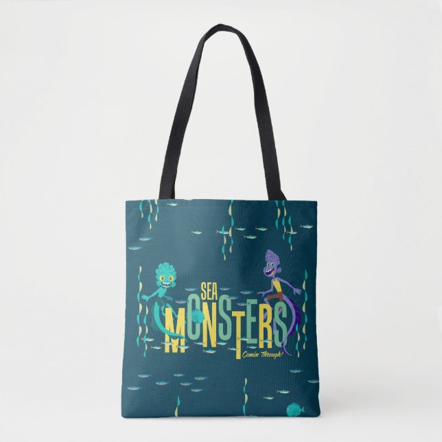 Luca | Sea Monsters Comin' Through! Tote Bag (Front)