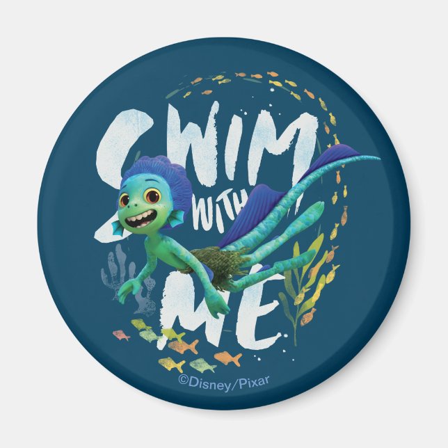 Luca | Swim With Me Magnet (Front)