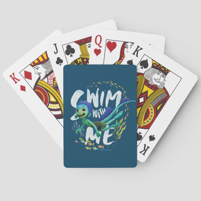 Luca | Swim With Me Playing Cards (Back)
