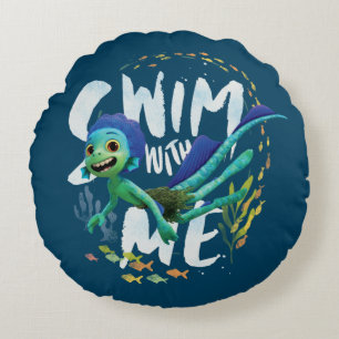 Luca   Swim With Me Round Pillow