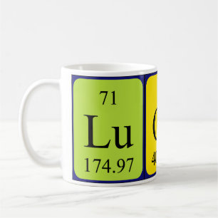 Lucan periodic table name mug
