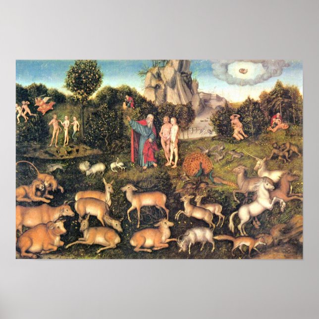 Lucas Cranach the Elder - Paradise Poster (Front)