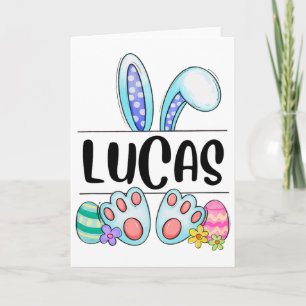 Lucas Easter Bunny  Card