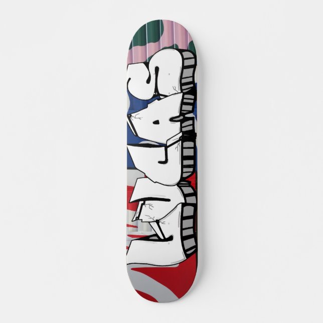 Lucas Graffiti Custom Personalized Cool Skateboard (Front)