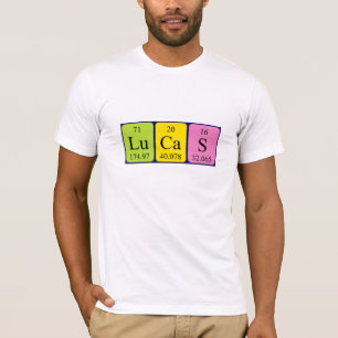 Lucas periodic table name shirt