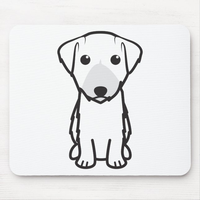 Lucas Terrier Dog Cartoon Mouse Pad (Front)