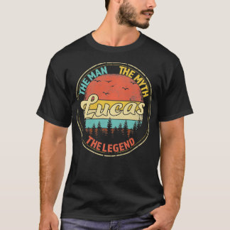 Lucas The Man The Myth The Legend Men Personalized T-Shirt