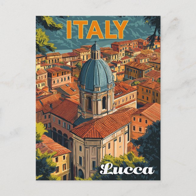 Lucca, Italy  Postcard (Front)