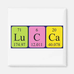 Lucca periodic table name magnet