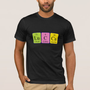 Lucca periodic table name shirt