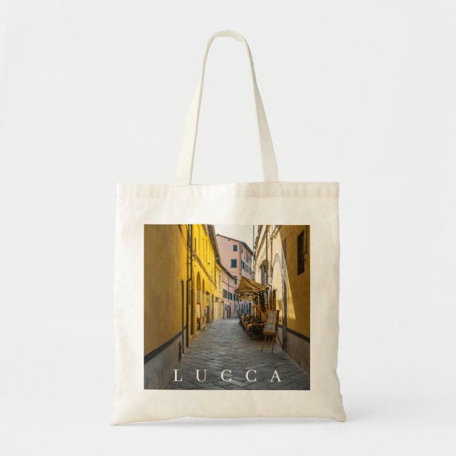 Lucca street view tote bag (Front)