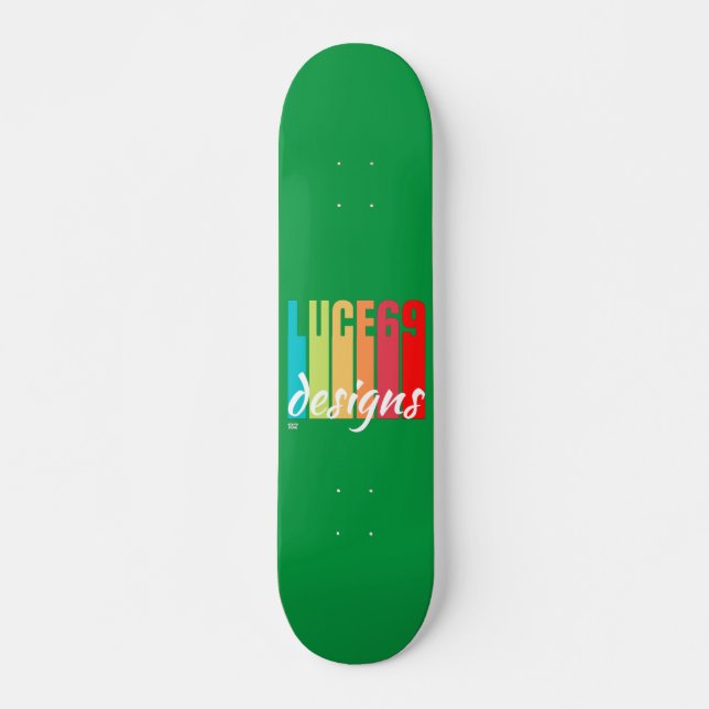 "LUCE69 DESIGNS" logo Skateboard (Front)