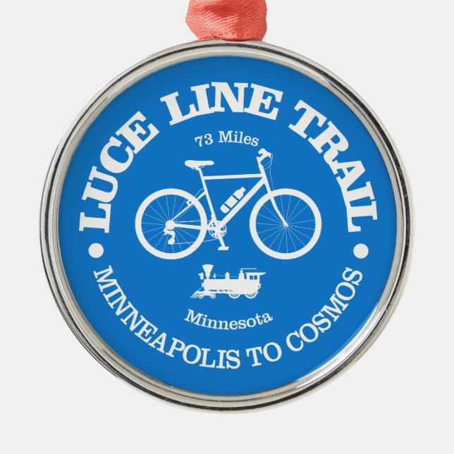 Luce Line Trail (cycling) Metal Ornament (Front)