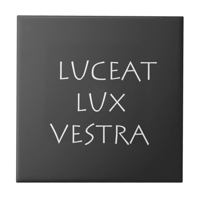 Luceat lux vestra tile (Front)