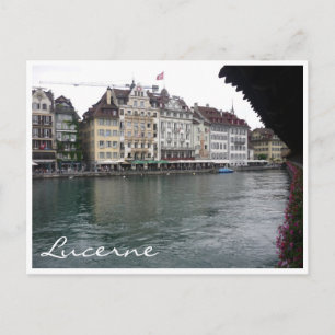 lucerne chapel bridge postcard