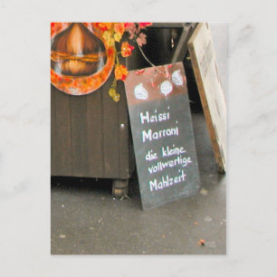 Lucerne old city - Advertising Hot chestnuts Postcard