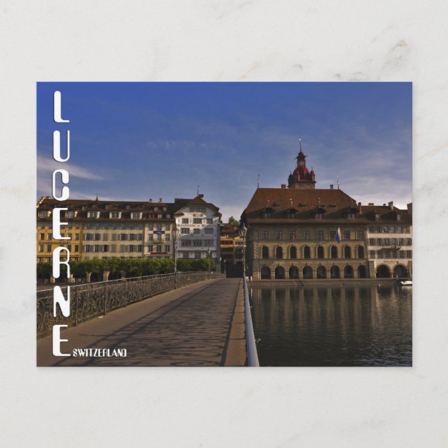 Lucerne old Town Switzerland Postcard (Front)